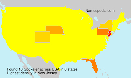 Surname Gockeler in USA Surname Gockeler in USA