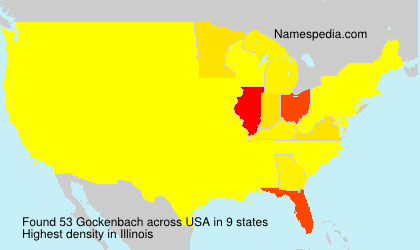 Surname Gockenbach in USA Surname Gockenbach in USA