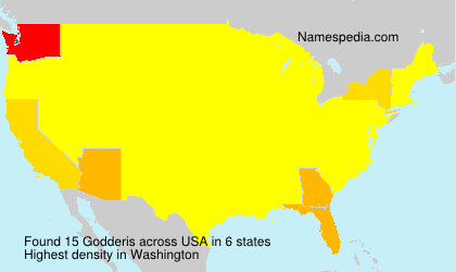 Surname Godderis in USA Surname Godderis in USA