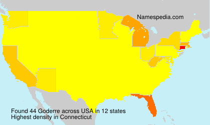 Surname Goderre in USA Surname Goderre in USA