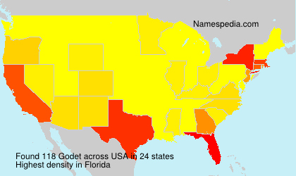Surname Godet in USA Surname Godet in USA