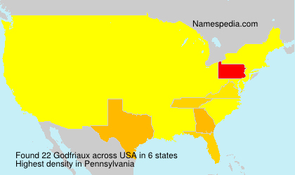 Surname Godfriaux in USA Surname Godfriaux in USA