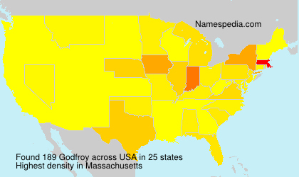 Surname Godfroy in USA Surname Godfroy in USA