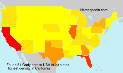 Surname Gody in USA