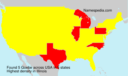 Surname Goebe in USA Surname Goebe in USA