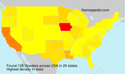 Surname Goeders in USA Surname Goeders in USA