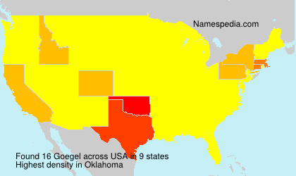 Surname Goegel in USA Surname Goegel in USA