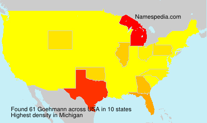 Surname Goehmann in USA Surname Goehmann in USA