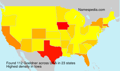 Surname Goeldner in USA Surname Goeldner in USA