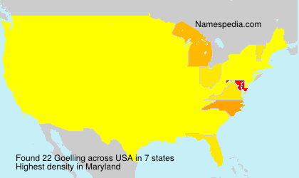 Surname Goelling in USA Surname Goelling in USA