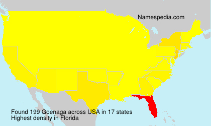 Surname Goenaga in USA Surname Goenaga in USA