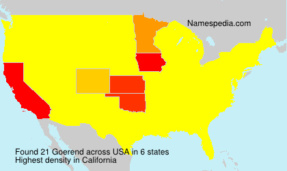 Surname Goerend in USA Surname Goerend in USA