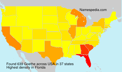 Surname Goethe in USA Surname Goethe in USA