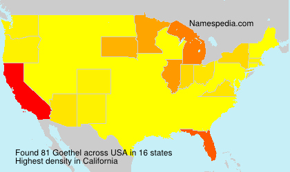 Surname Goethel in USA Surname Goethel in USA