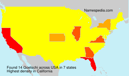 Surname Goetschi in USA Surname Goetschi in USA