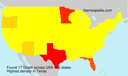 Surname Goetti in USA Surname Goetti in USA
