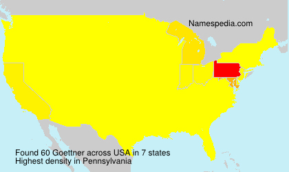 Surname Goettner in USA Surname Goettner in USA