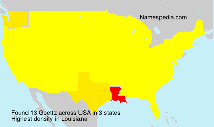 Surname Goettz in USA Surname Goettz in USA