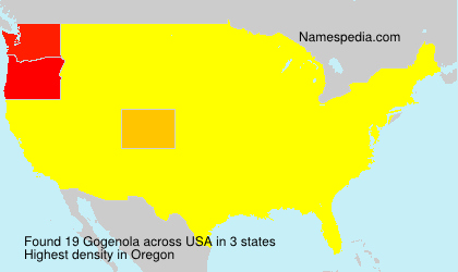 Surname Gogenola in USA Surname Gogenola in USA