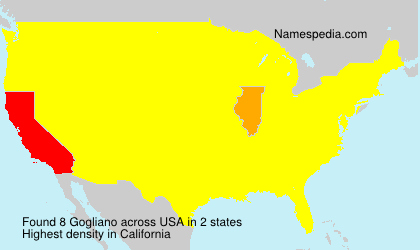 Surname Gogliano in USA
