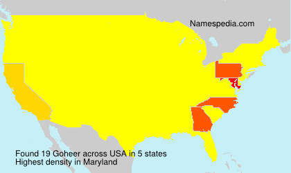 Surname Goheer in USA Surname Goheer in USA
