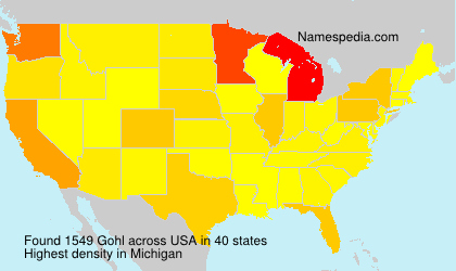 Surname Gohl in USA Surname Gohl in USA
