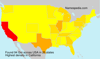 Surname Goi in USA Surname Goi in USA