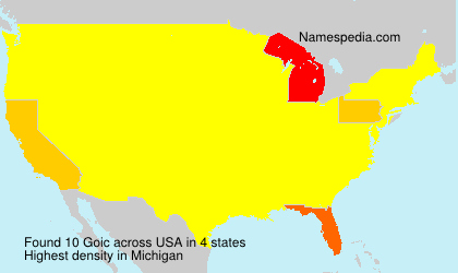 Surname Goic in USA Surname Goic in USA