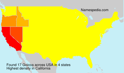 Surname Goicoa in USA Surname Goicoa in USA