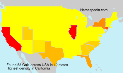 Surname Goiz in USA Surname Goiz in USA