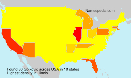 Surname Gojkovic in USA Surname Gojkovic in USA