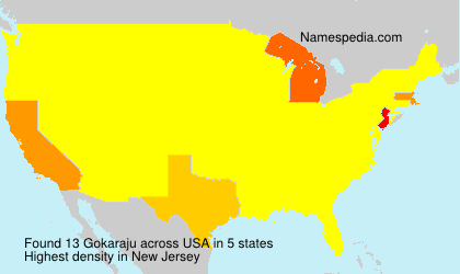 Surname Gokaraju in USA Surname Gokaraju in USA