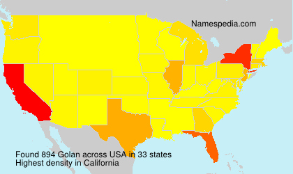 Surname Golan in USA Surname Golan in USA