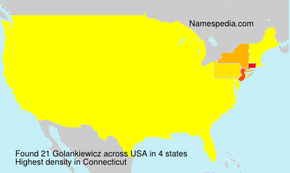 Surname Golankiewicz in USA Surname Golankiewicz in USA