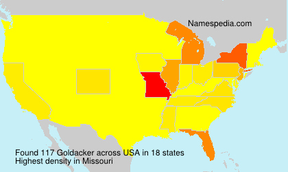 Surname Goldacker in USA Surname Goldacker in USA