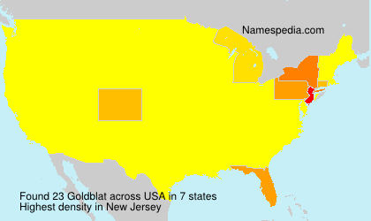 Surname Goldblat in USA Surname Goldblat in USA