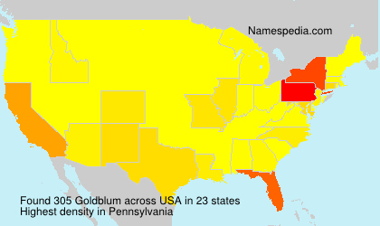 Surname Goldblum in USA Surname Goldblum in USA