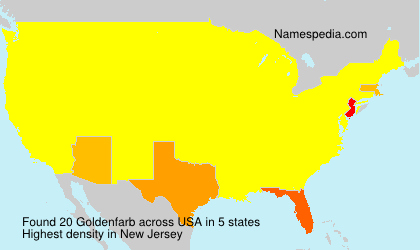 Surname Goldenfarb in USA Surname Goldenfarb in USA