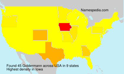 Surname Goldermann in USA