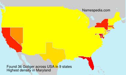 Surname Goliger in USA Surname Goliger in USA