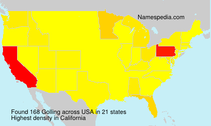 Surname Golling in USA Surname Golling in USA