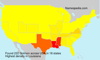 Surname Golmon in USA Surname Golmon in USA