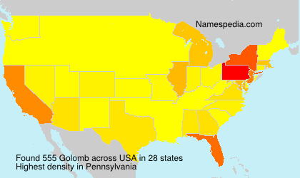 Surname Golomb in USA Surname Golomb in USA