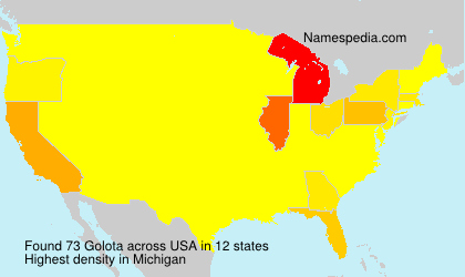 Surname Golota in USA Surname Golota in USA