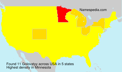 Surname Golovatyy in USA Surname Golovatyy in USA