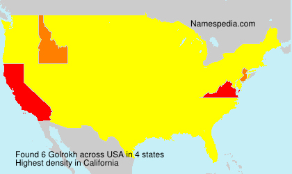 Surname Golrokh in USA Surname Golrokh in USA