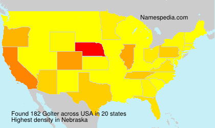 Surname Golter in USA Surname Golter in USA
