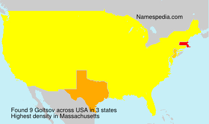 Surname Goltsov in USA Surname Goltsov in USA