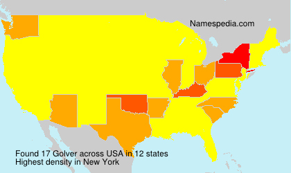 Surname Golver in USA Surname Golver in USA