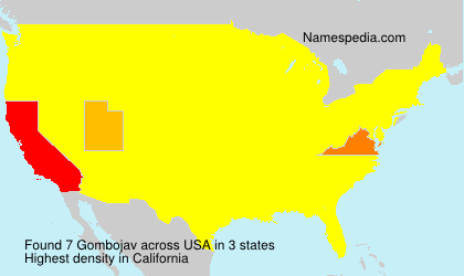 Surname Gombojav in USA Surname Gombojav in USA